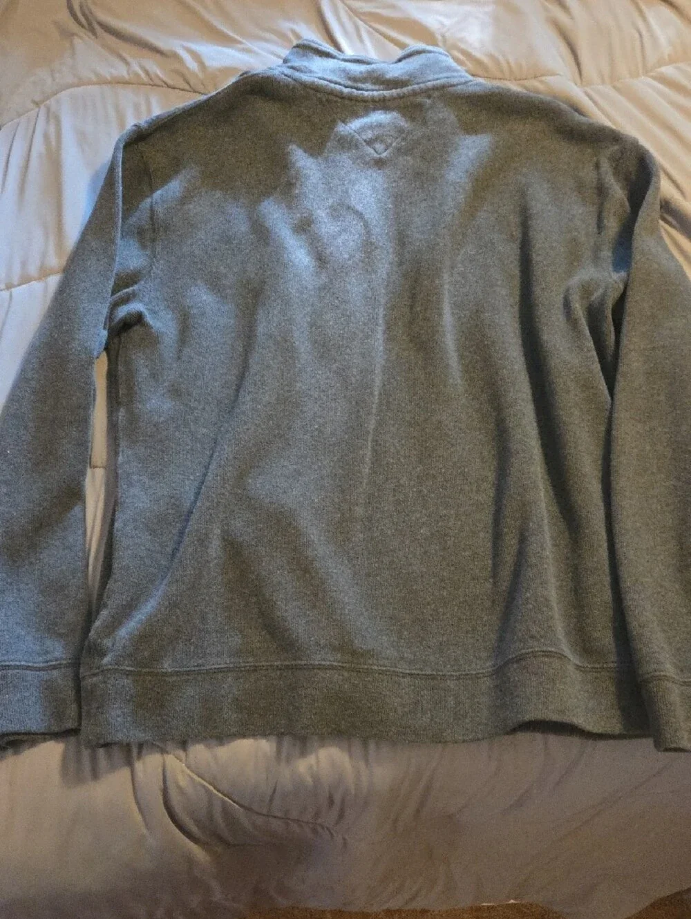 Tommy Hilfiger Men’s Heather Gray Half-Zip Pullover Sweater